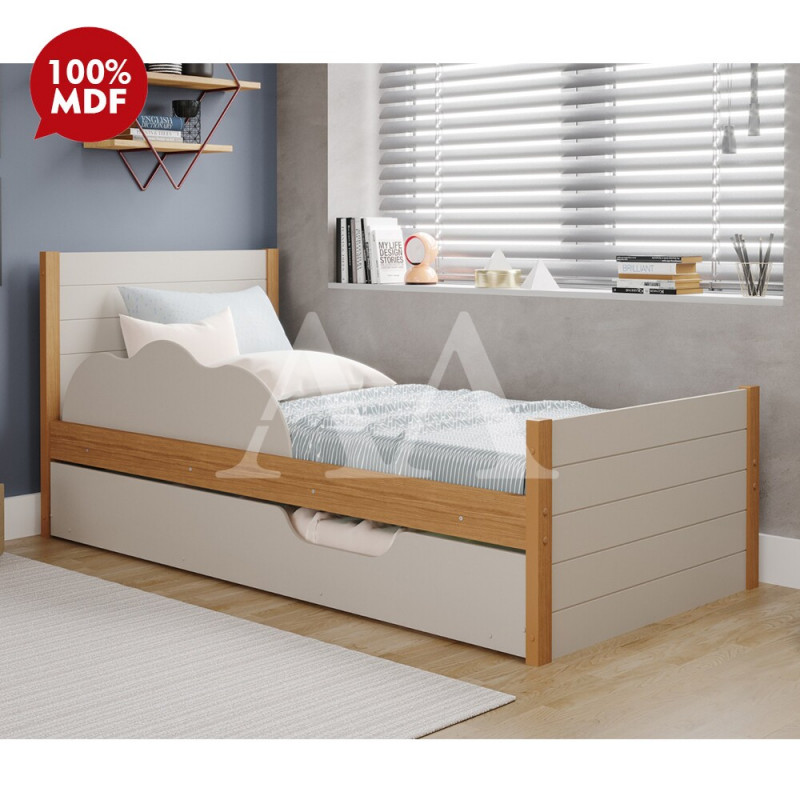 CAMA CIMOL BIBOX ELZA NATURE / OFF WHITE