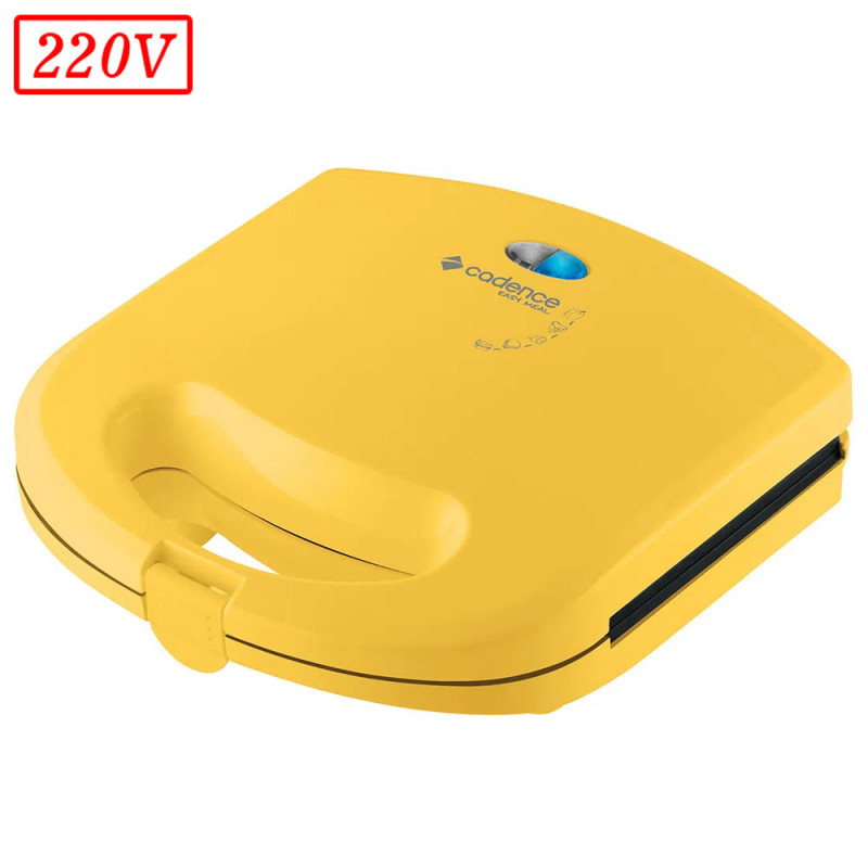 SANDUICHEIRA MINIGRILL CADENCE SAN234 750W 220V AMARELO