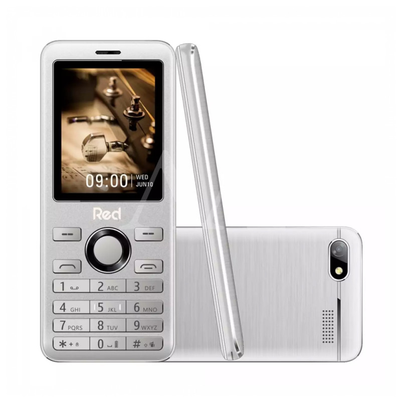 CELULAR RED MOBILE PRIME 2.0 M012F 32MB + 32 RAM CAM. VGA TELA 2.4" PRATA